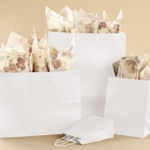 White Paper Bags Home Fashion-flat