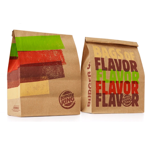 Burger Paper Bags Burger Paper Bags With Multicolor Printing