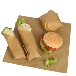 Grease Proof Food Wrapping Paper Brown AJAX products tabs